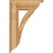 Ekena Millwork Thorton Traditional Rough Sawn Bracket w/ Offset Brace, Western Red Cedar, 8"W x 22"D x 34"H BKT0806X22X34THR01RWR - alternate 4